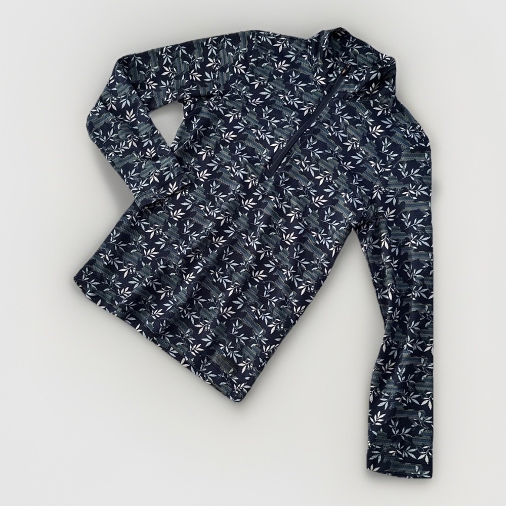 Kerrits Long Sleeve Stretch Shirt EQUESTRIAN Horse Floral Lightweight Very Small